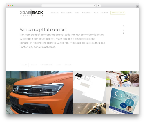 Themewich shortcodes WordPress plugin - backtoback.nl