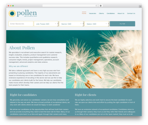 Page Builder Framework WordPress theme - pollenrecruitment.com