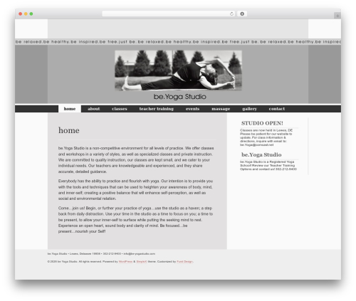 simpleX best WordPress theme - be-yogastudio.com