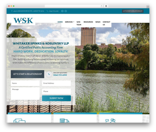 Theme WordPress WP Bootstrap Starter - wskcpa.com