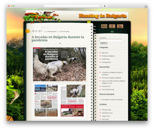 WordPress theme Diary/Notebook - blog.faviaviaggi.com