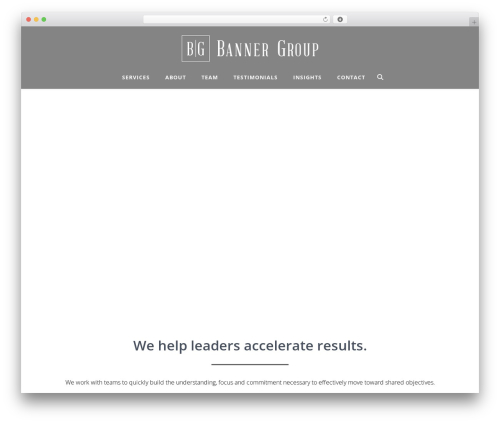 WordPress theme t-two - bannergroupllc.com