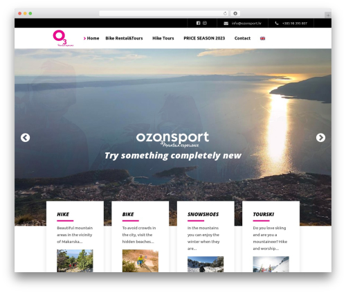 WordPress website theme Klippe - ozonsport.hr