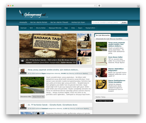 Blog WordPress theme - gelecegemesaj.net