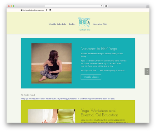 Divi WP theme - breathebendflowyoga.com