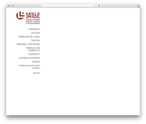 Tabula Rosa WordPress theme - batlleprefabricats.cat
