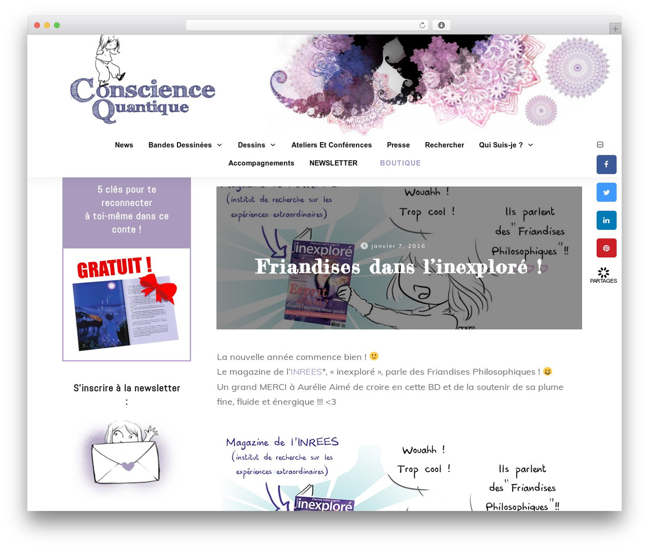 Thrive Theme Builder WordPress theme - conscience-quantique.com/fr