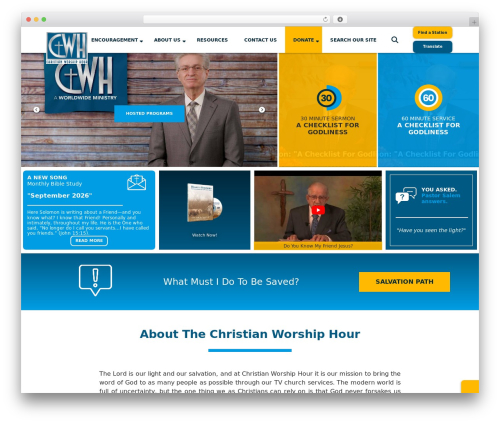 WordPress theme Blitz - christianworshiphour.com