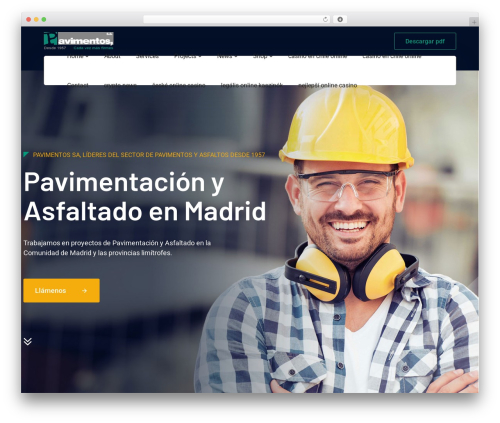 WordPress theme Byron - pavimentosyasfaltos.es