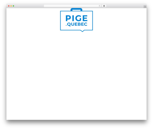 WordPress theme Core - pige.quebec