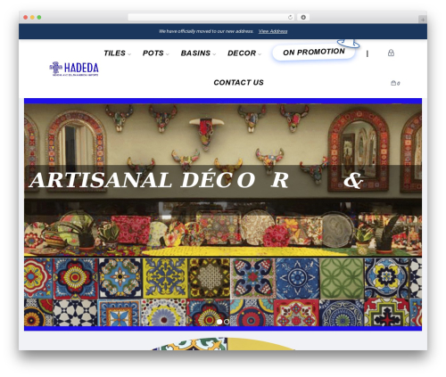 WordPress theme Vango - hadeda-tiles.com