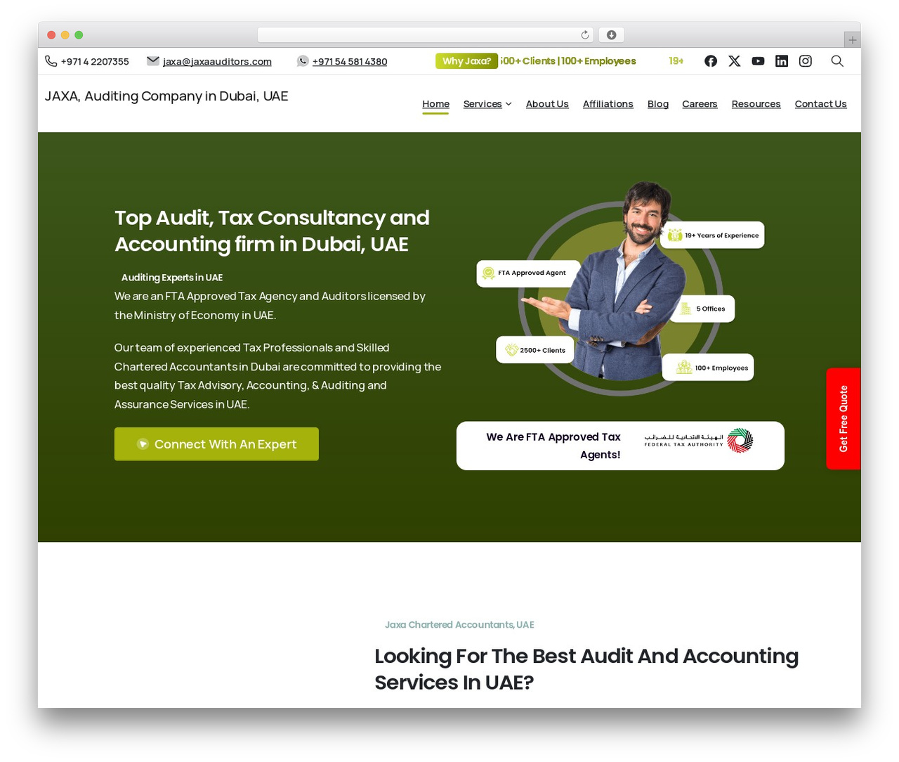 WordPress website theme Essentials - www.jaxaauditors.com