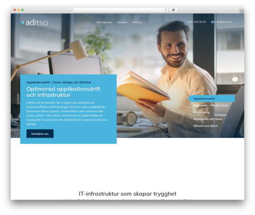 WordPress website theme The Sceleton theme - aditso.se