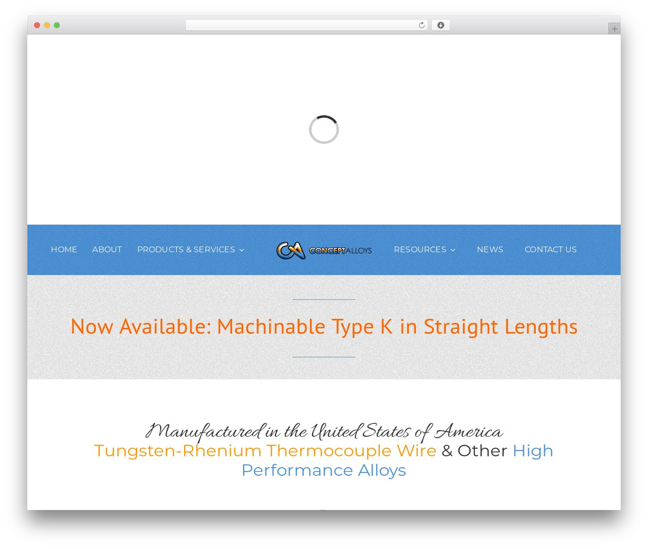 Avada WordPress theme - conceptalloys.com Avada WordPress theme - conceptalloys.com