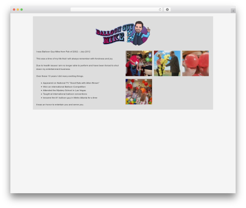 Builder theme WordPress - balloonguymike.com