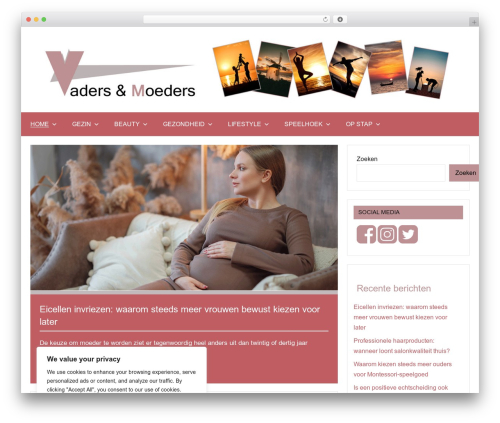 Dynamico pro WordPress plugin - vadersenmoeders.nl