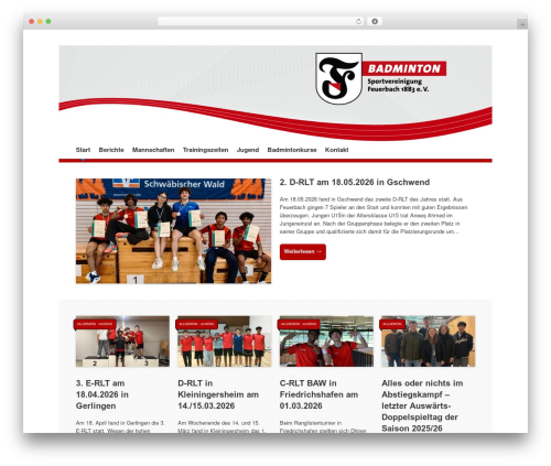 Expound WordPress theme design - badminton-feuerbach.de