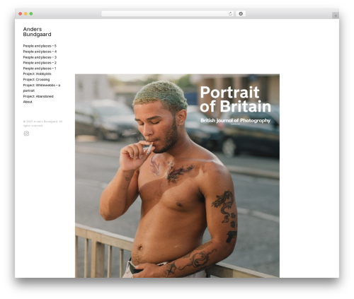 Finnik WordPress theme - andersbundgaard.com