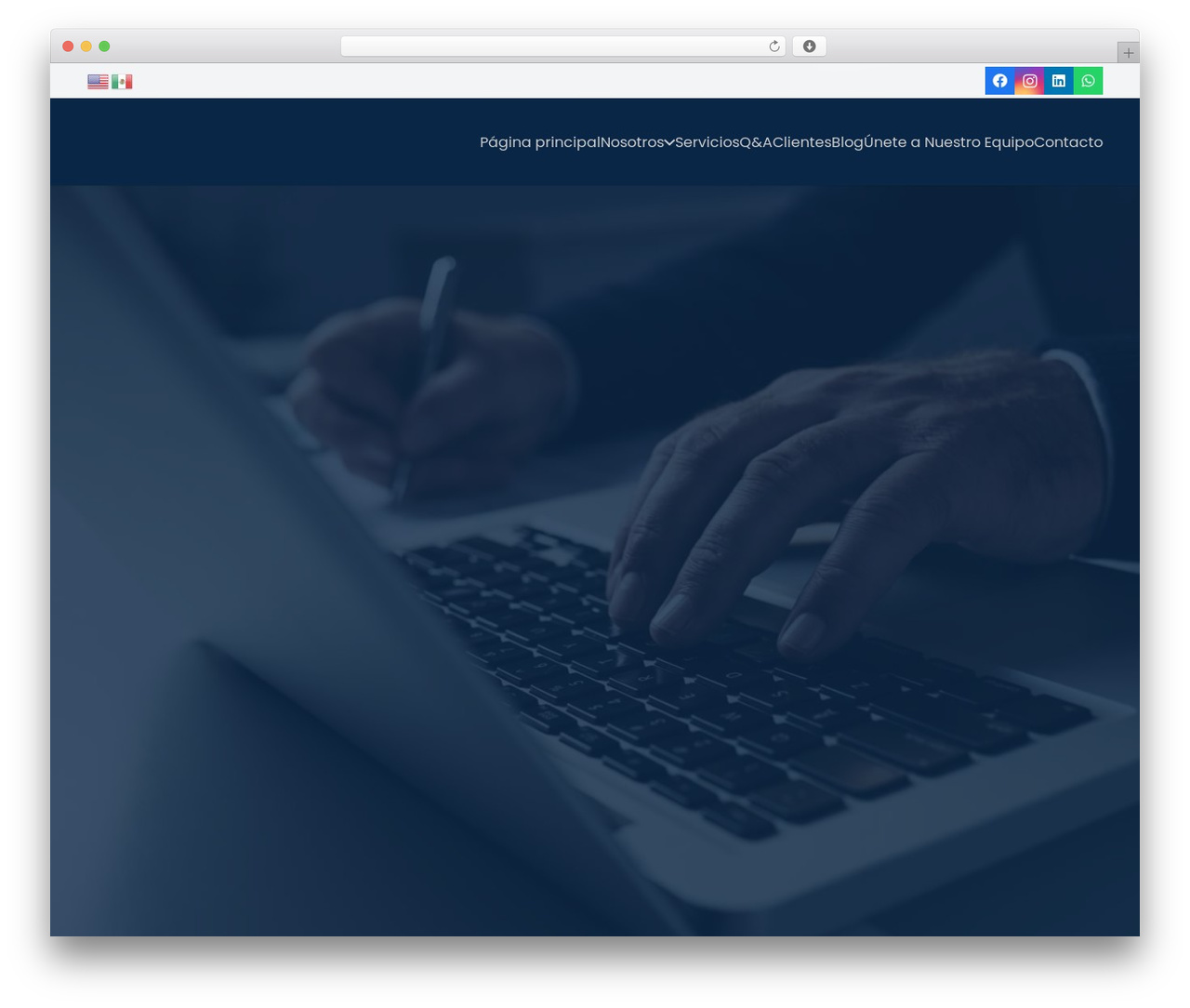 Impreza theme WordPress - traducciones507.com