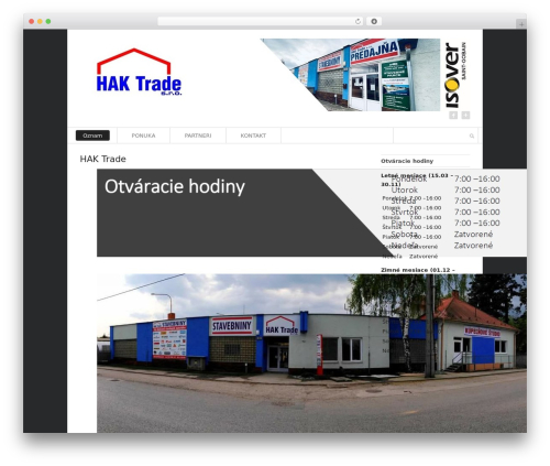 Interactive WordPress Responsive Theme WP theme - haktrade.sk