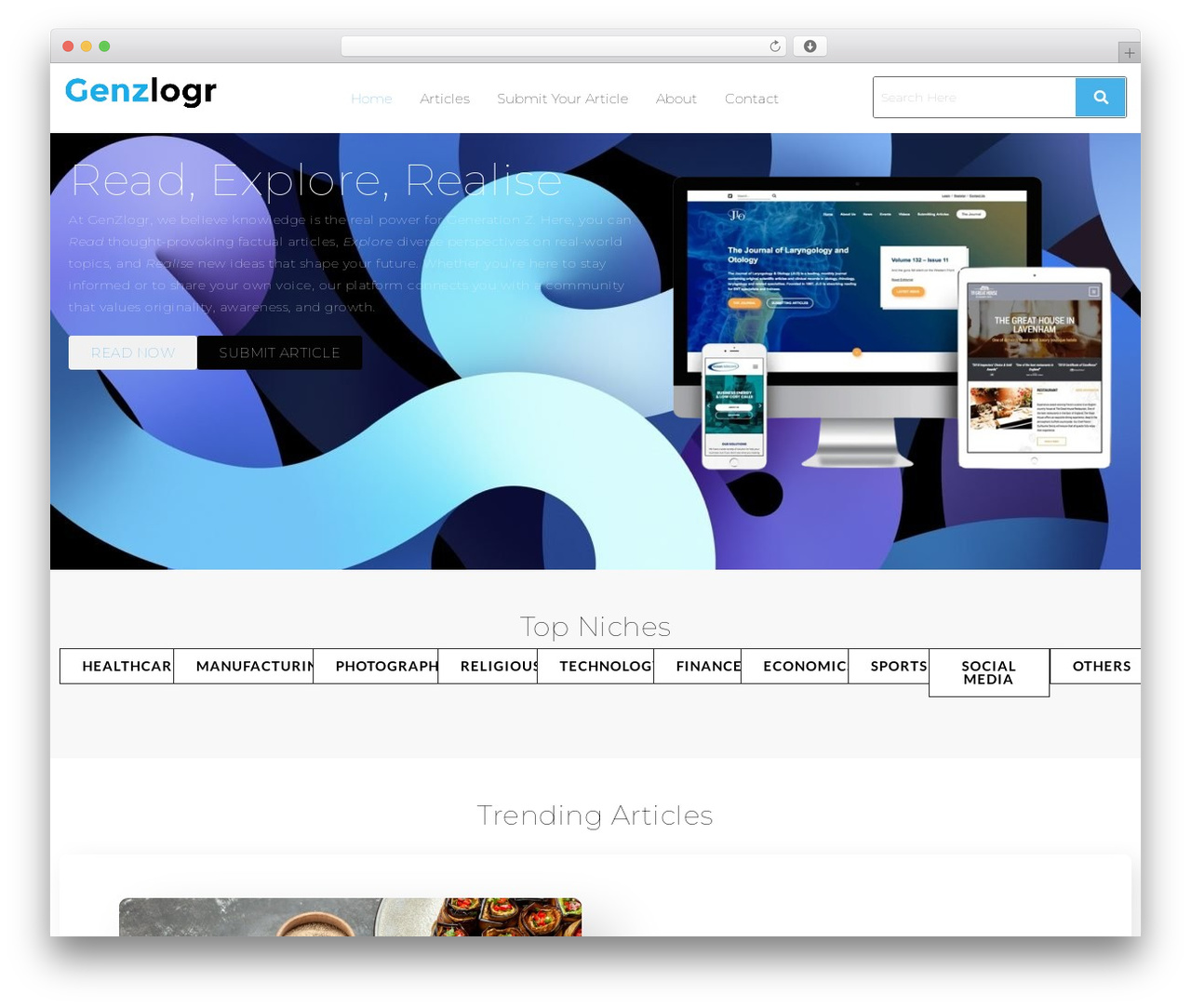 OceanWP theme WordPress - genzlogr.com