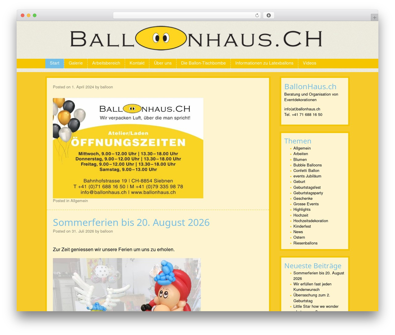Patchwork theme WordPress - ballonhaus.ch Patchwork theme WordPress - ballonhaus.ch