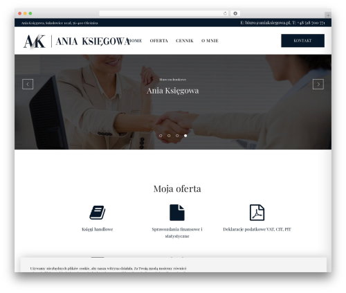 Cookie master WordPress plugin - aniaksiegowa.pl