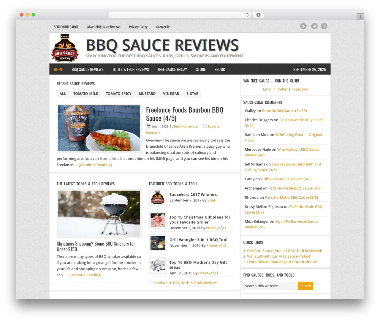 Theme WordPress Genesis - bbqsaucereviews.com