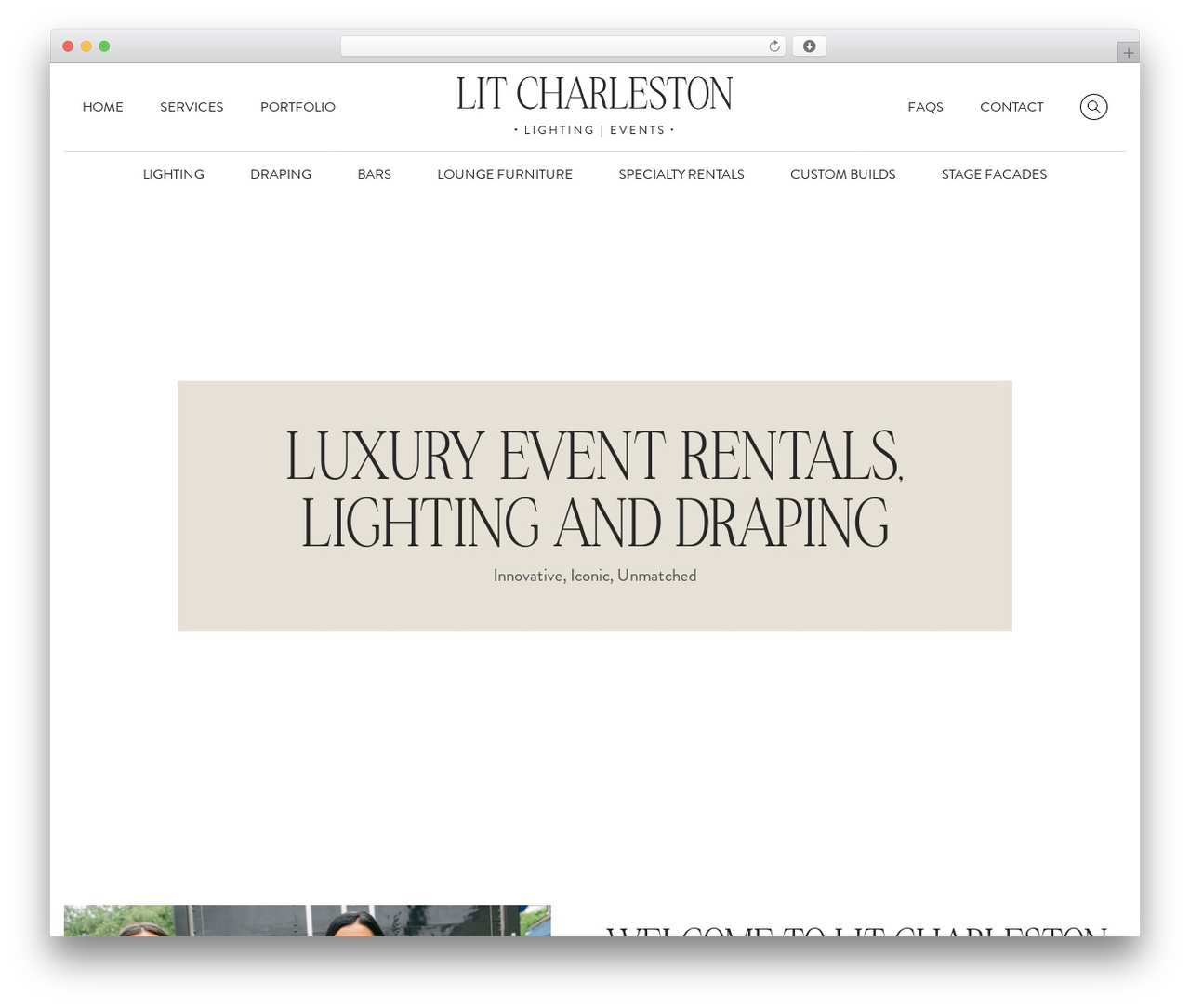 Theme WordPress LIT Charleston - liteventrentals.com