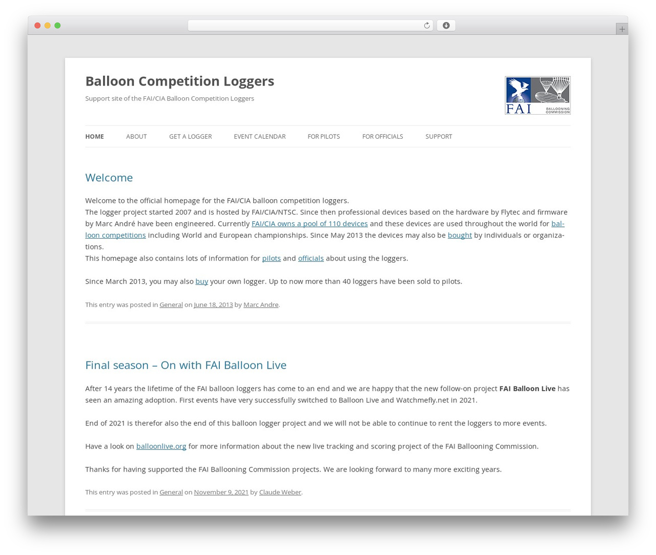 Theme WordPress Logger2012 - balloonloggers.org Theme WordPress Logger2012 - balloonloggers.org