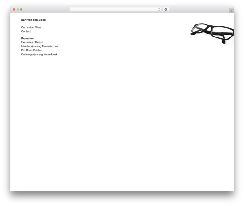 WordPress theme Expositio Theme - bartvdbroek.eu