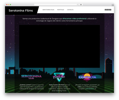 WordPress theme Play - serotoninafilms.es