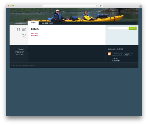 WordPress theme Typebased - bbryson.com