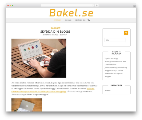 BCorp Basics best free WordPress theme - bakel.se