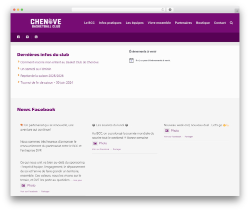 Best WordPress theme Sport - basketclubchenove.com