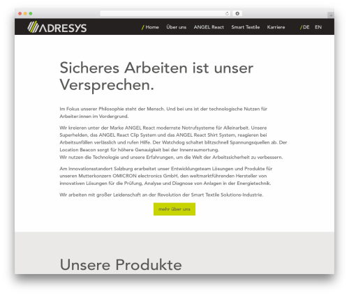 Canvas top WordPress theme - adresys.com