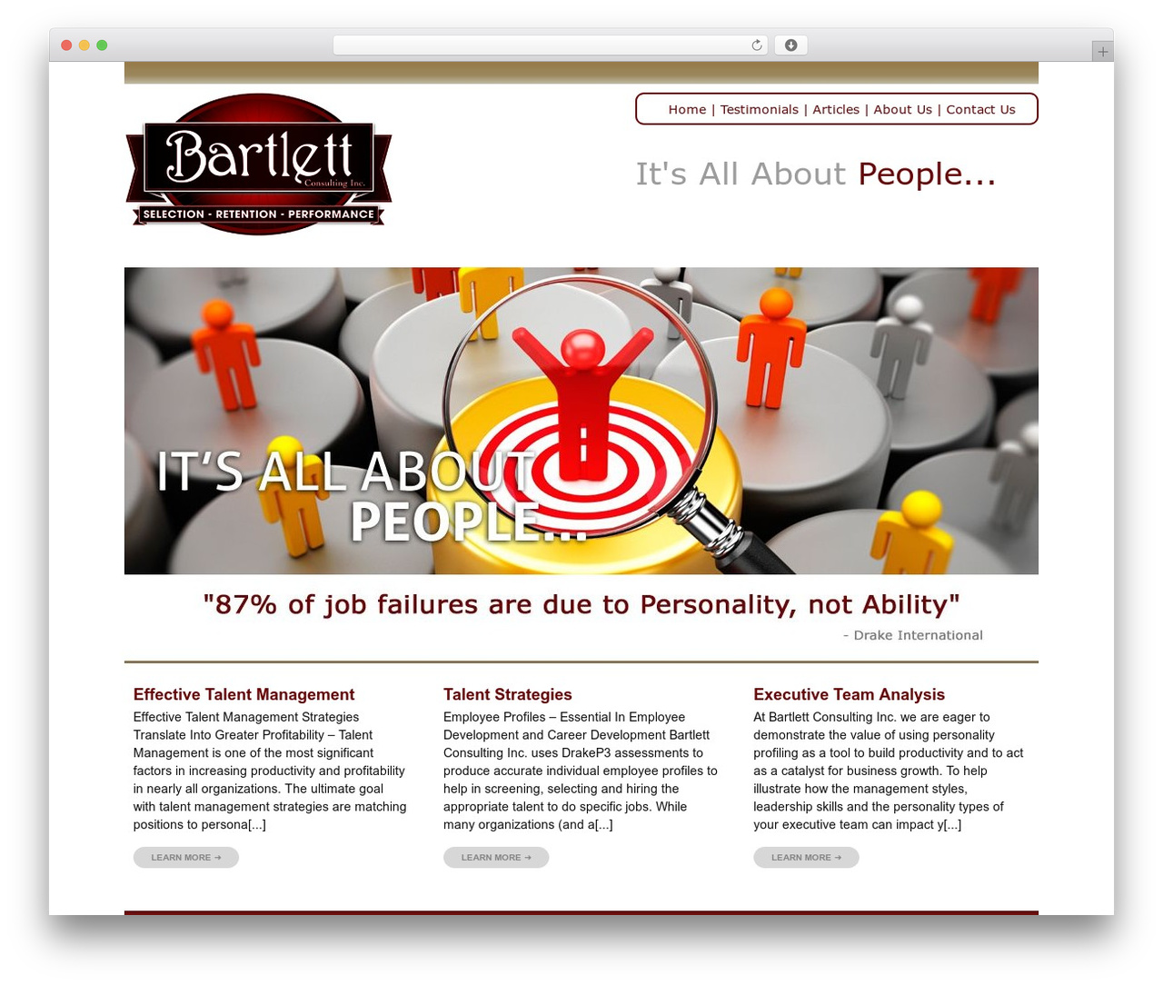 Catalyst WordPress page theme - bartlettconsultinginc.com