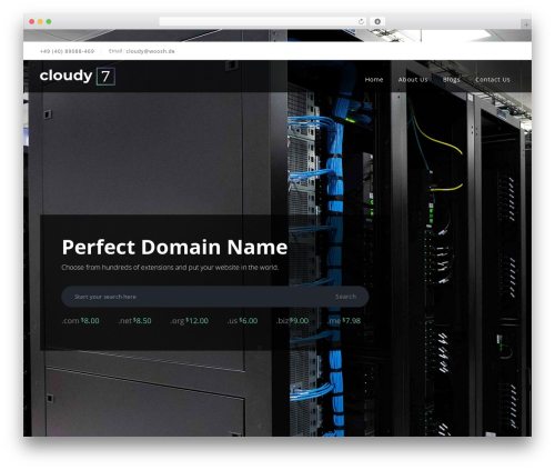Cloudy7 WordPress theme design - woosh.de Cloudy7 WordPress theme design - woosh.de