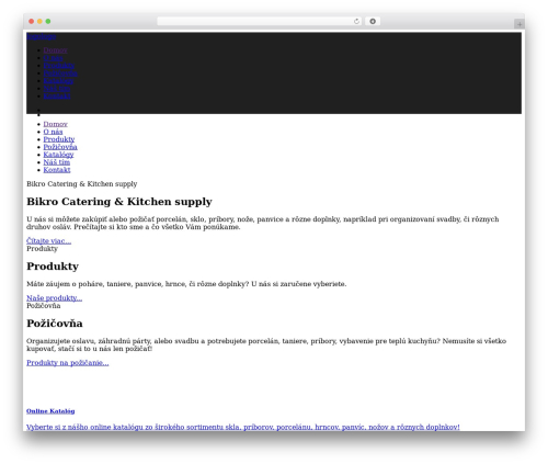 Engage WordPress theme - bikro.sk