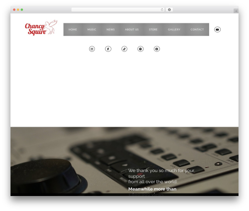 Iron music WordPress plugin - chancysquire.com