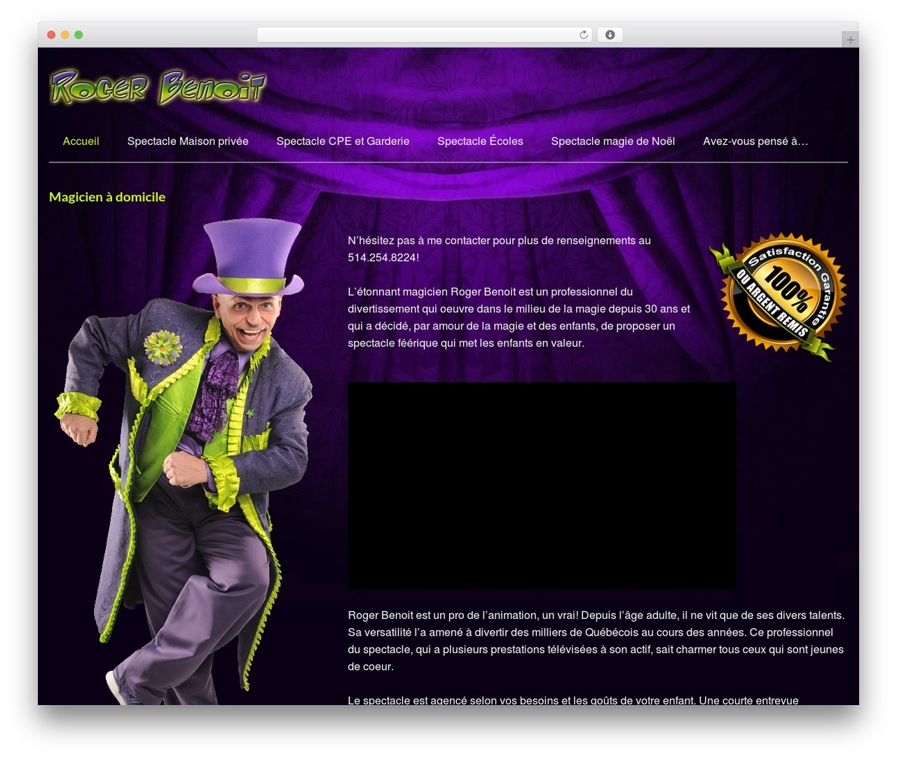 Magie pour les Enfants WordPress website theme - magiepourlesenfants.com