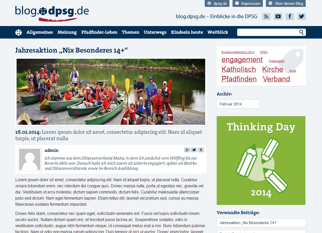WordPress theme DPSG | Wordpress | 2.3 WordPress theme DPSG | Wordpress | 2.3