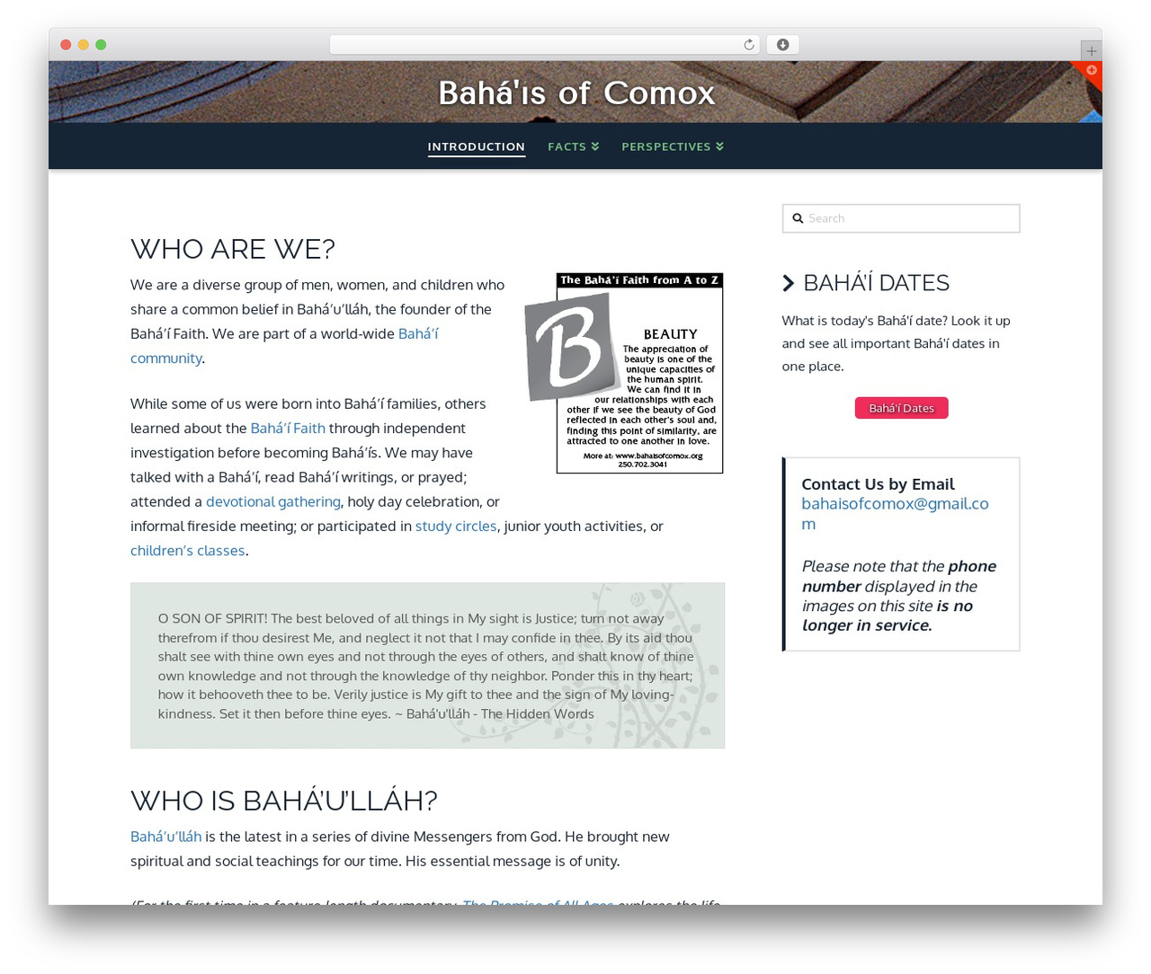 WordPress theme X - bahaisofcomox.org WordPress theme X - bahaisofcomox.org