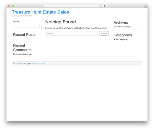 Bootstrap Basic4 WordPress theme - treasurehuntestatesales.com Bootstrap Basic4 WordPress theme - treasurehuntestatesales.com
