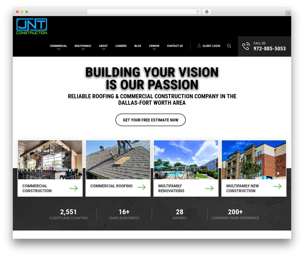 WordPress theme JNT Developers - jntconstruct.com