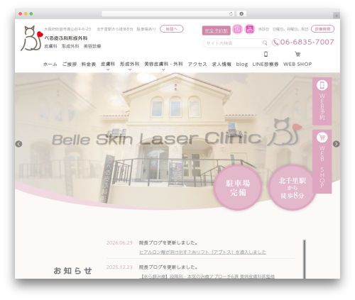 Wevery calendar WordPress plugin - belle-skin.clinic