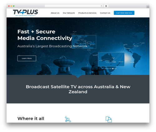 WordPress theme TV Plus - tvplus.tv