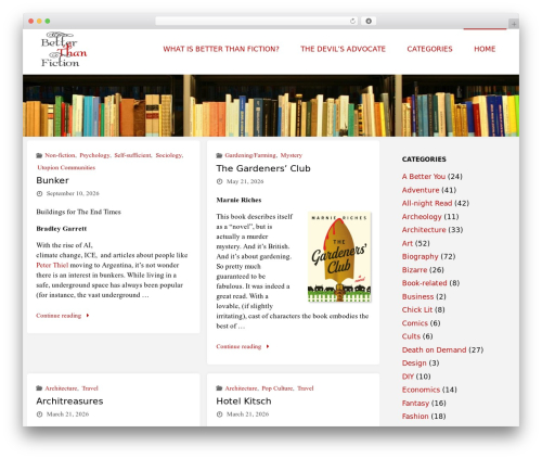 Better WordPress theme - betterthanfiction.net