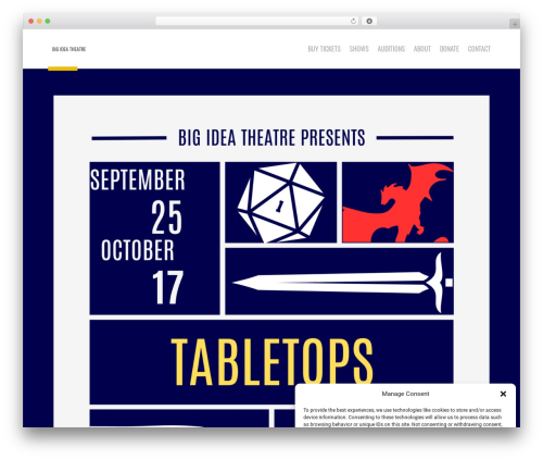 Boldial theme WordPress - bigideatheatre.org