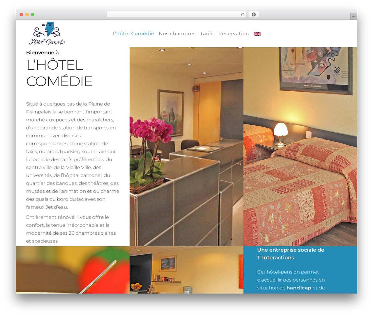 Bridge WordPress theme - hotelcomedie.ch